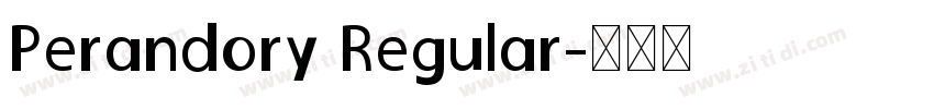 Perandory Regular字体转换